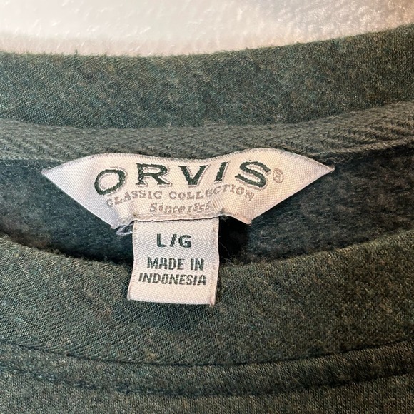 Orvis Classic Collection Green Women Size Large Crewneck Long Sleeve Sweater - Picture 2 of 7